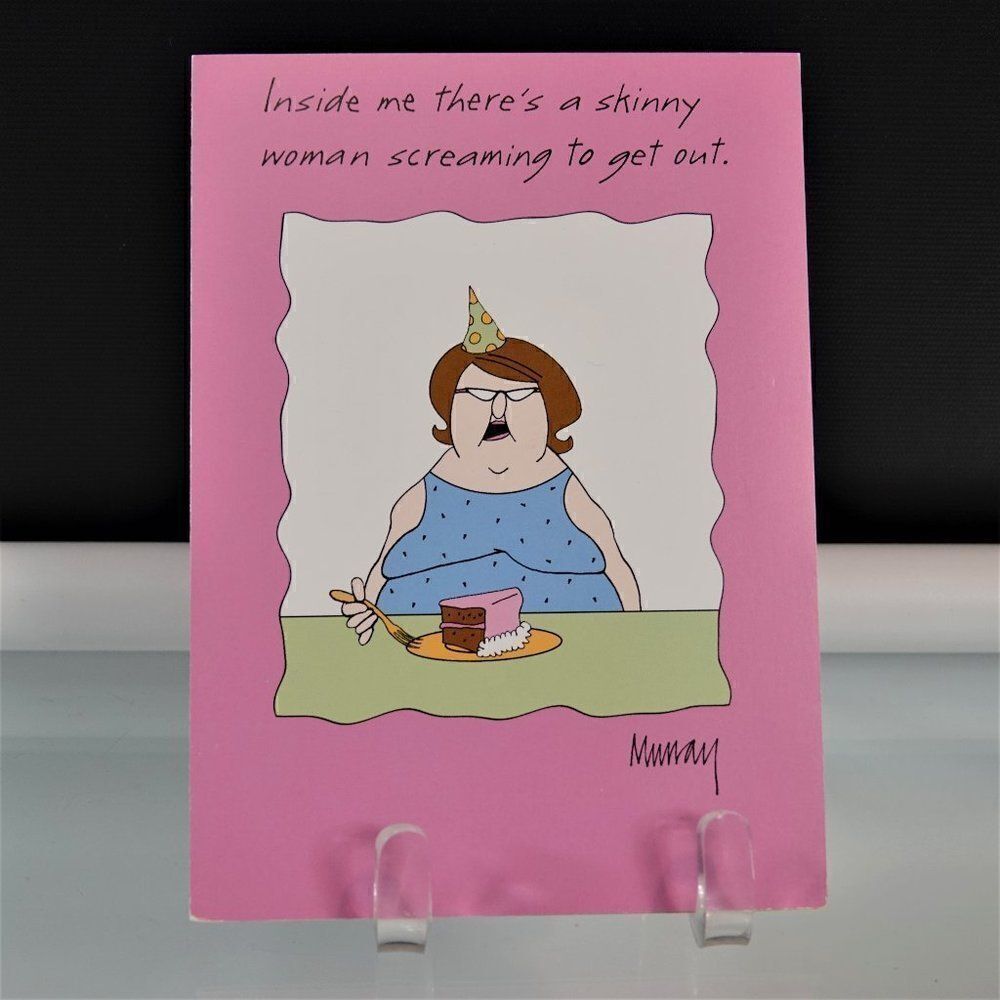 Funny Birthday Card Skinny Women